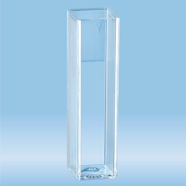 Cuvette, 4.2 ml, (HxW): 45 x 12 mm, PS, transparent, optical sides: 2