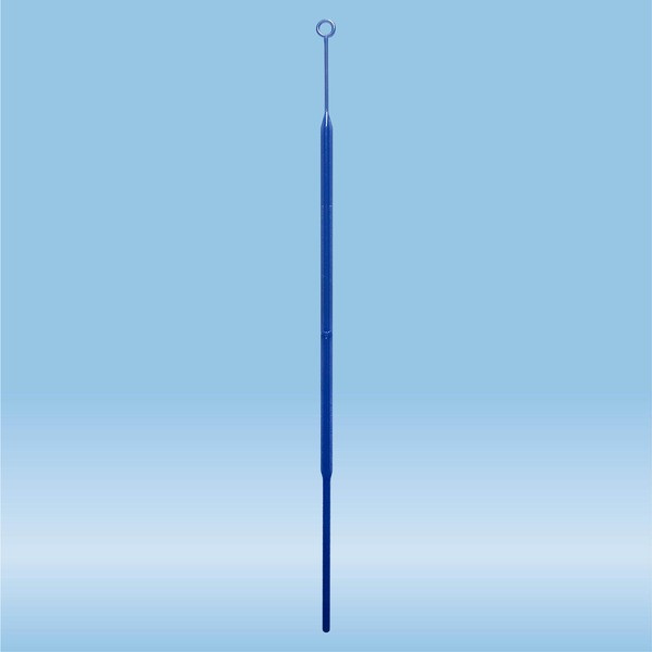 Inoculation loop, 10 µl, PS, blue, sterile