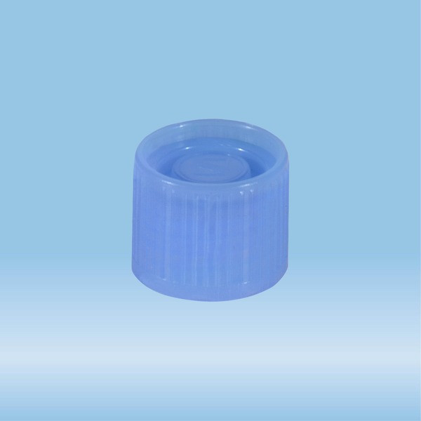 Screw cap, blue, suitable for tubes Ø 16-16.5 mm