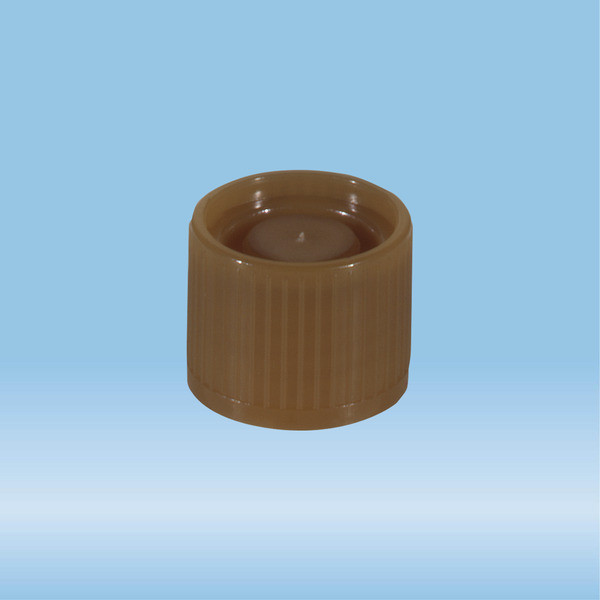Screw cap, brown, suitable for tubes Ø 16-16.5 mm
