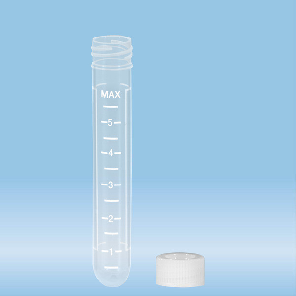 Screw cap tube, 7 ml, (LxØ): 82 x 13 mm, PP, with print