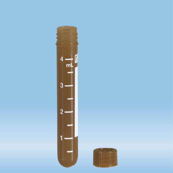 Screw cap tube, 4.5 ml, (LxØ): 75 x 12 mm, PP, with print