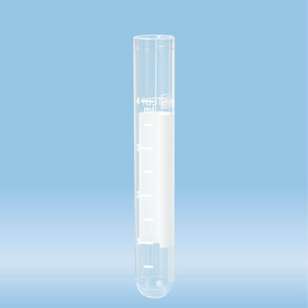 Tube, 5 ml, (LxØ): 75 x 12 mm, PS, with print