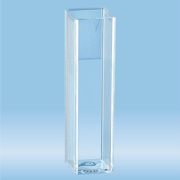 Cuvette, 4.2 ml, (HxW): 45 x 12 mm, PS, transparent, optical sides: 2