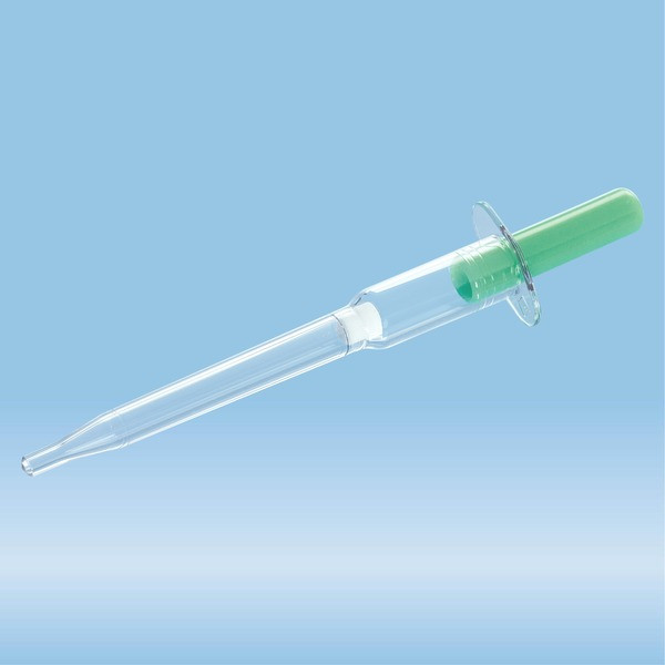 Minivette® POCT Lithium heparin LH, 200 µl, plunger green, colour code ISO, 150 piece(s)/bag