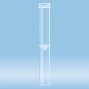 Screw cap tube, 3.5 ml, (LxØ): 92 x 13 mm, rounded false bottom, PP
