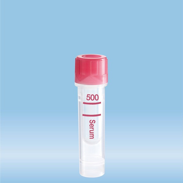 Microvette® 500 Serum CAT, 500 µl, cap red, flat base