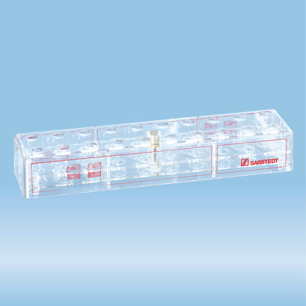 Rack, PC, format: 10 x 2, suitable for screw cap micro tubes