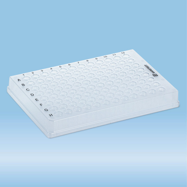 PCR plate full skirt, 96 well, transparent, Low Profile, 100 µl, PCR Performance Tested, PP