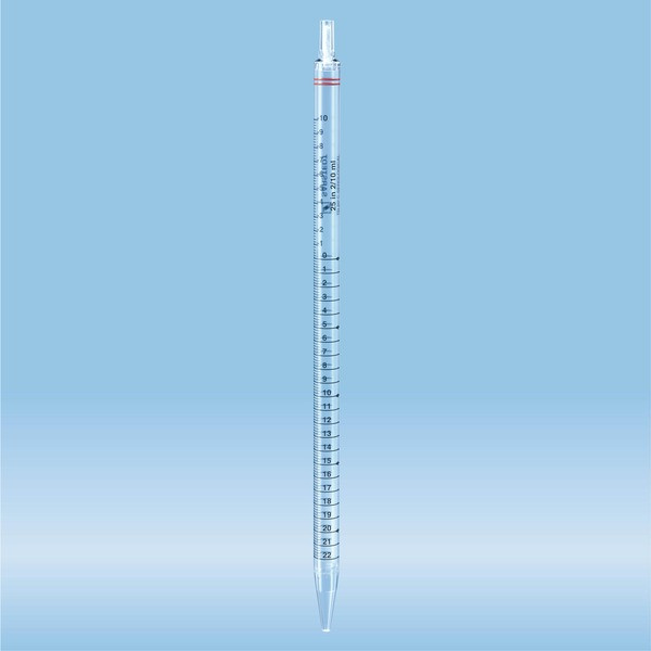 Serological pipette, with tip, plugged, 25 ml, sterile, 20 piece(s)/bag