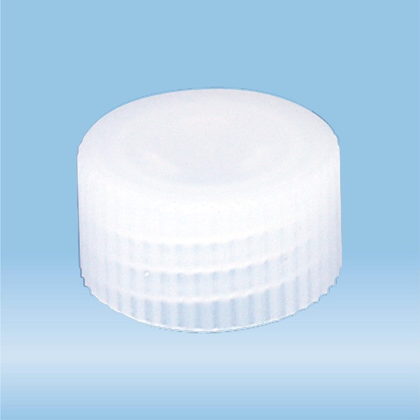 Screw cap, natural, suitable for tubes and S-Monovette® Ø 13 mm
