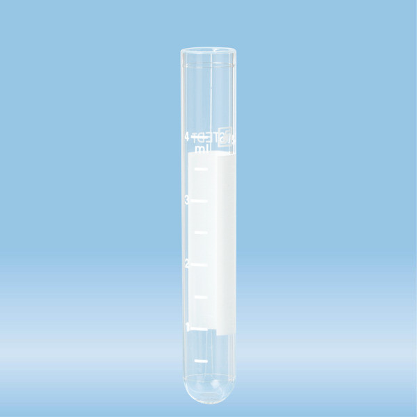Tube, 5 ml, (LxØ): 75 x 12 mm, PS, with print