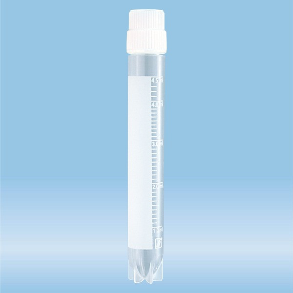 CryoPure tubes, 5 ml, QuickSeal screw cap, white