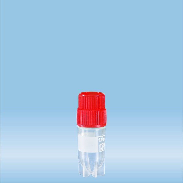 CryoPure tubes, 1.2 ml, QuickSeal screw cap, red