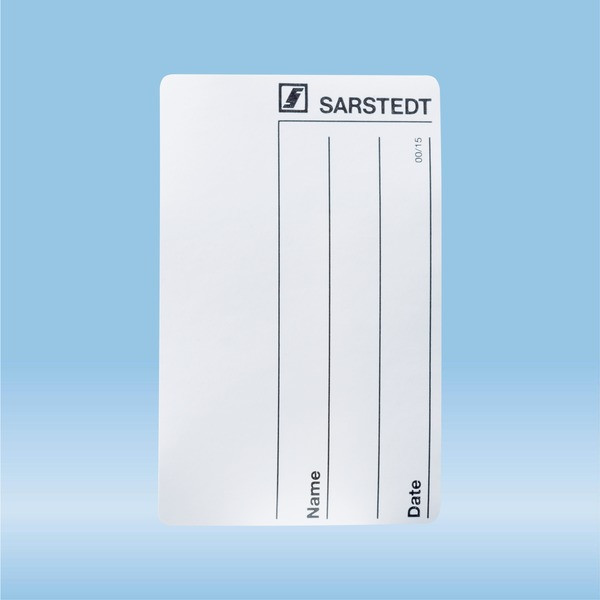 Adhesive label, (LxW): 62 x 40 mm, paper, white, Name + date