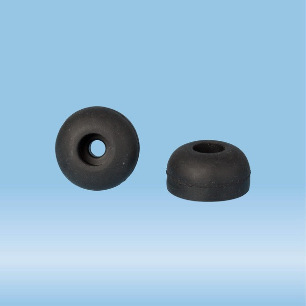 Rubber adapter, 6.4 mm, black