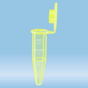MTUBE,1.5ML,PP,FLAT CAP,YEL