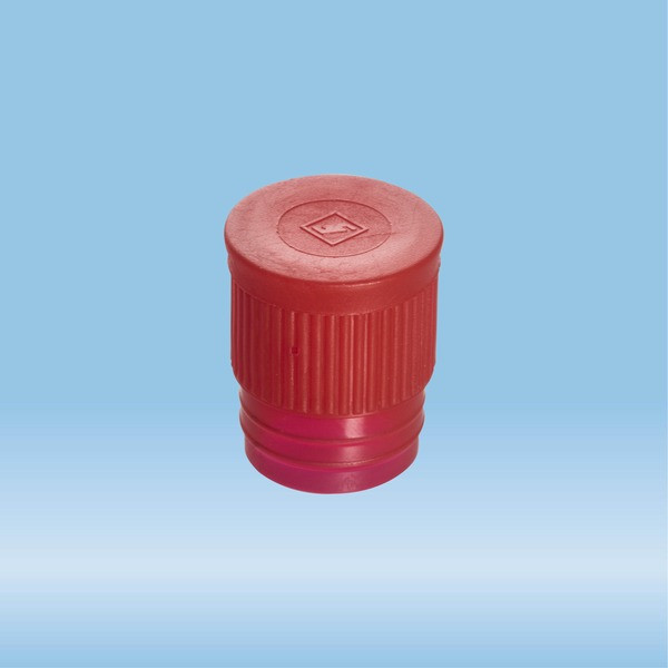 Push cap, red, suitable for tubes Ø 16-17 mm