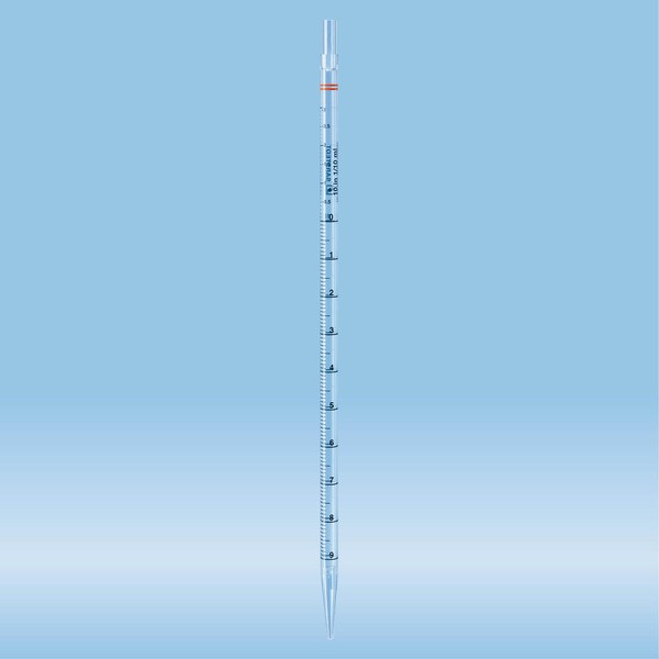 Serological pipette, with tip, plugged, 10 ml, non-sterile, 100 piece(s)/bag