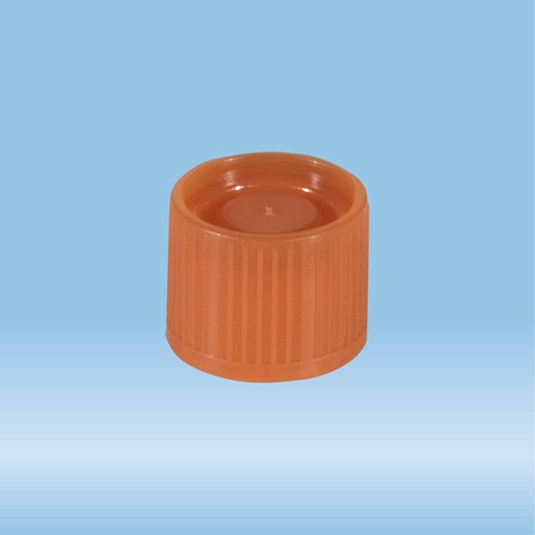 Screw cap, orange, suitable for tubes Ø 16-16.5 mm