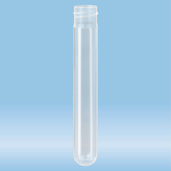 Screw cap tube, 5 ml, (LxØ): 75 x 13 mm, round base, PP, without cap, 1,000 piece(s)/bag