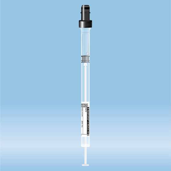 S-Sedivette®, Citrate, 4NC, 3.5 ml, cap black, (LxØ): 130 x 8 mm, with paper label