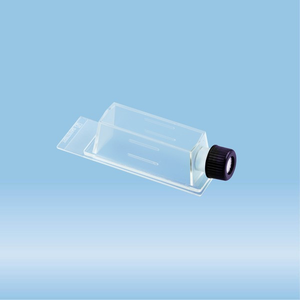 x-well cell culture chamber, flask, on PCA slide, removable frame