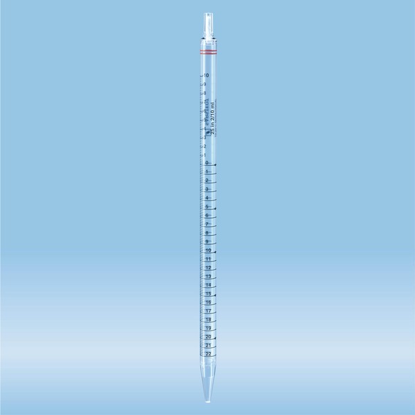 Serological pipette, with tip, plugged, 25 ml, sterile, 20 piece(s)/bag