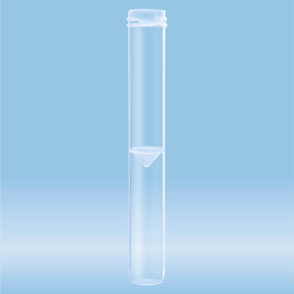 Screw cap tube, 3.5 ml, (LxØ): 92 x 13 mm, conical false bottom, rounded tube bottom, PP, without ca
