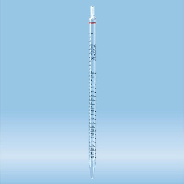 Serological pipette, with tip, plugged, 25 ml, sterile, 20 piece(s)/bag