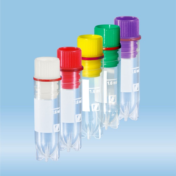 CryoPure tubes, 2 ml, Quickseal screw cap, colour mix Cryopreservation Cell and tissue