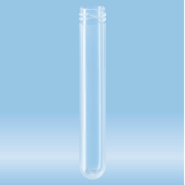 Screw cap tube, 5 ml, (LxØ): 75 x 13 mm, round base, PP, without cap, 422 piece(s)/StackPack