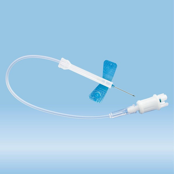 Safety-Multifly® needle, 23G x 3/4'', blue, tube length: 200 mm, 1 piece(s)/blister