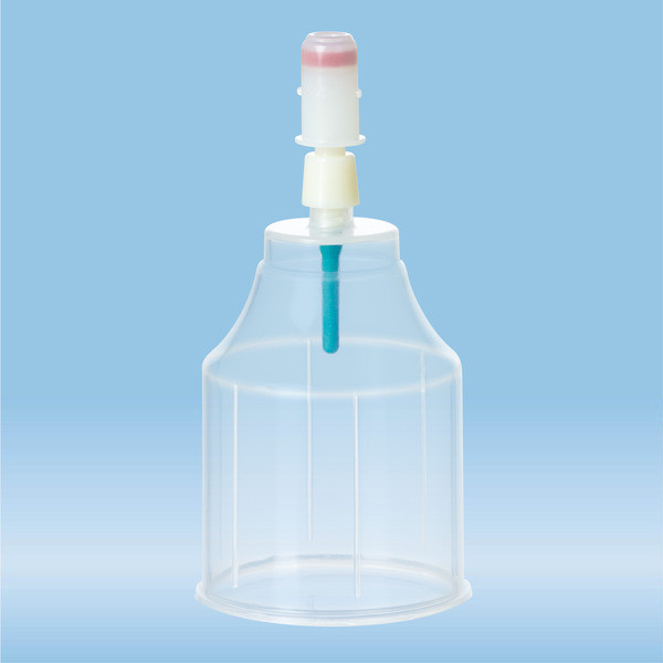 Universal blood culture adapter, For wide or narrow bottle neck, membrane adapter assembled