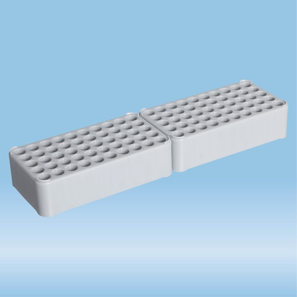 Double block rack D13, Ø opening: 13 mm, 5 x 20, grey