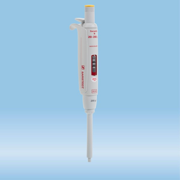 Sarpette® M, single-channel, variable, 20 µl - 200 µl, yellow, 1 piece(s)/case