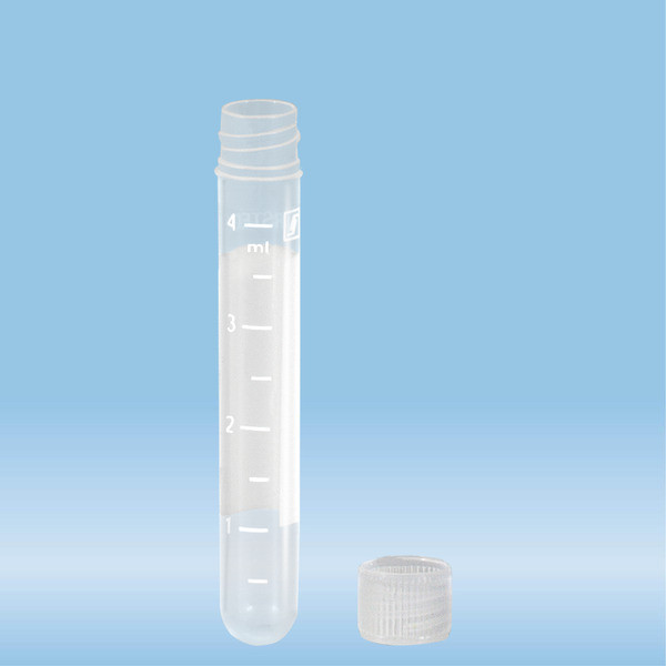 Screw cap tube, 4.5 ml, (LxØ): 75 x 12 mm, PP, with print