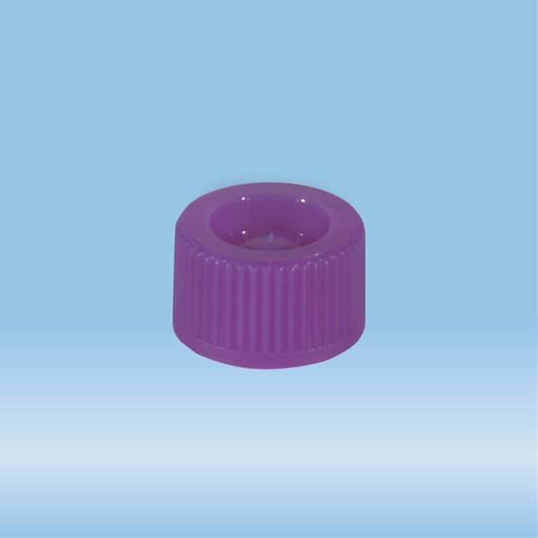 Screw cap, purple, suitable for tubes 82 x 13 mm