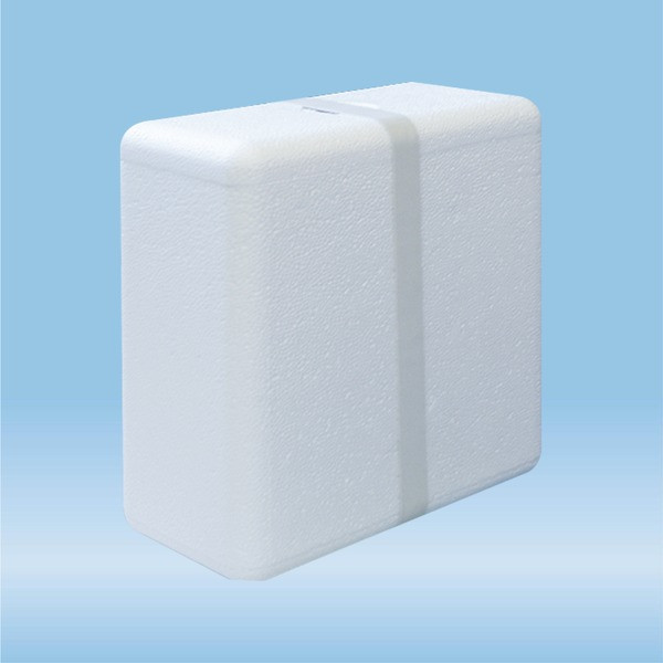 Polystyrene container, suitable as outer packaging for cool transport
