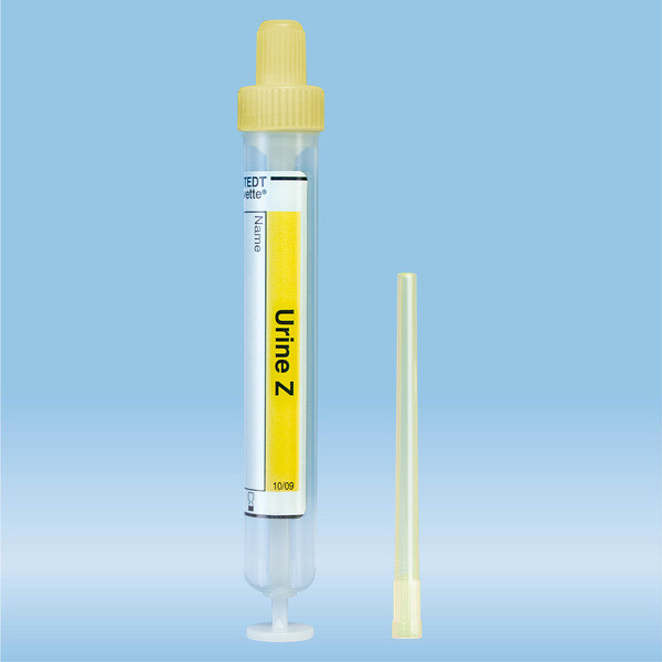 Urine Monovette®, Z, 10 ml, cap yellow, (LxØ): 102 x 15 mm, 64 piece(s)/bag