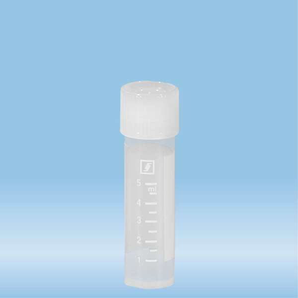 Screw cap tube, 8 ml, (LxØ): 57 x 16.5 mm, PP, with print