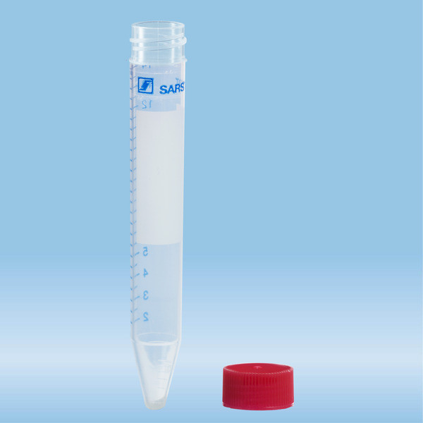 Screw cap tube, 15 ml, (LxØ): 120 x 17 mm, PP, with print