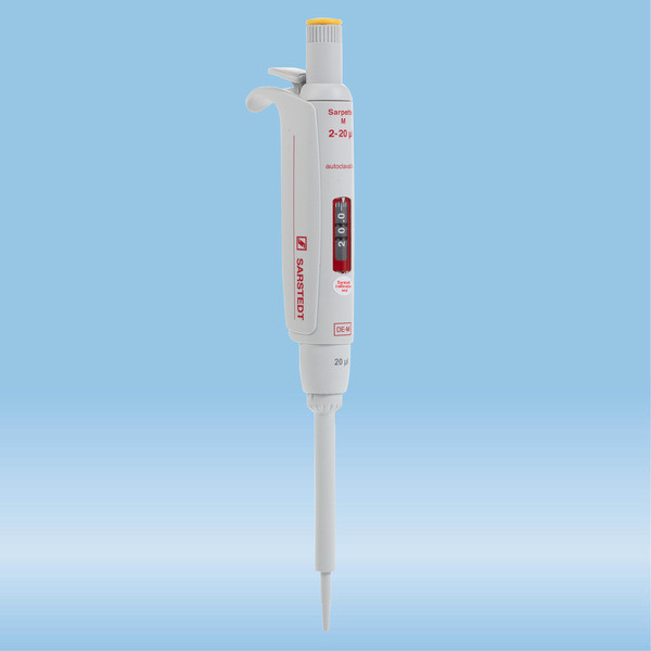 Sarpette® M, single-channel, variable, 2 µl - 20 µl, yellow, 1 piece(s)/case