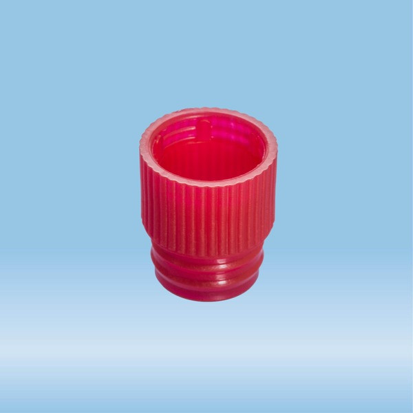 Push cap, red, suitable for tubes Ø 13 mm