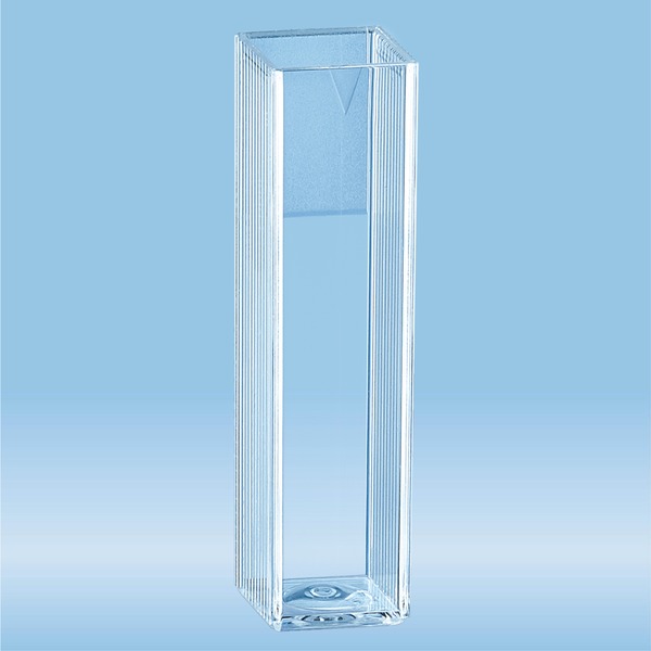 Cuvette, 4.2 ml, (HxW) 45 x 12 mm, PS, transparent, optical sides 2