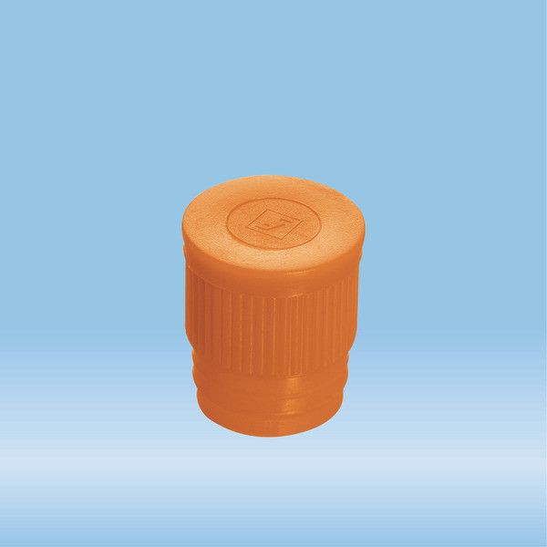 Push cap, orange, suitable for tubes Ø 16-17 mm