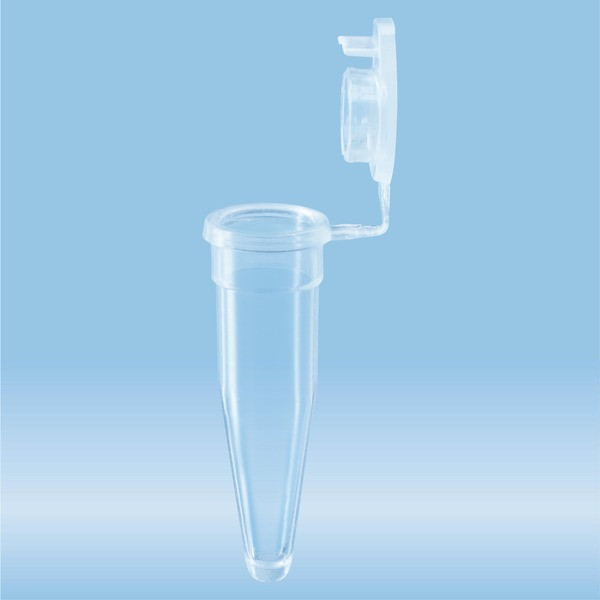 PCR single tube, 0.2 ml, PCR Performance Tested, transparent, PP, flat cap