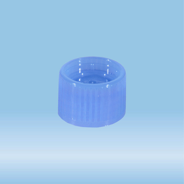 Screw cap, blue, suitable for tubes Ø 15.3 mm