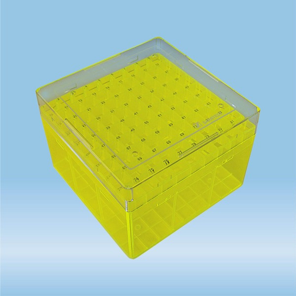 Cryobox, 132 x 132 x 95 mm, format: 9 x 9, for 81 collection tubes