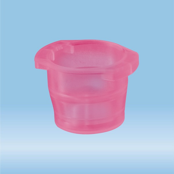 Cap, red, suitable for tubes Ø 10-17 mm
